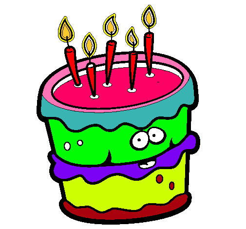 Dibujo Pastel de cumpleaños 2 pintado por HASHI