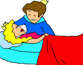 Dibujo La princesa durmiente y el príncipe pintado por klauditah