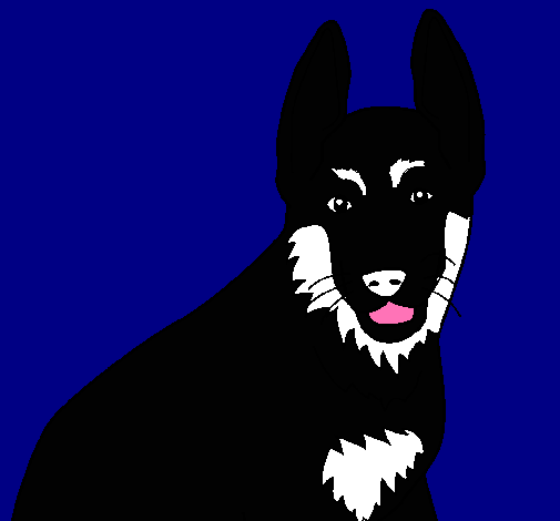 Dibujo Perro pintado por Lobo2000