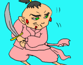 Dibujo Guerrero con espada pintado por rosa00