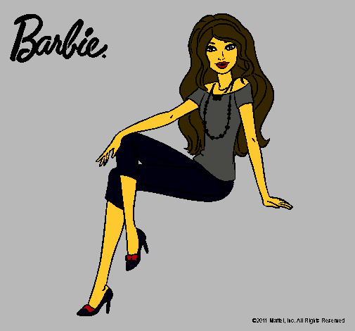 Dibujo Barbie moderna pintado por Angyyy