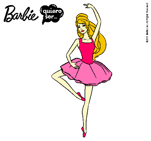 Dibujo Barbie bailarina de ballet pintado por chelsy_