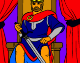 Dibujo Caballero rey pintado por robifran1234