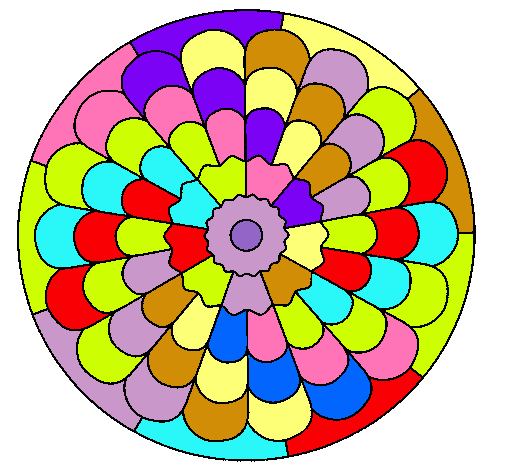 Dibujo Mandala 23 pintado por clang2