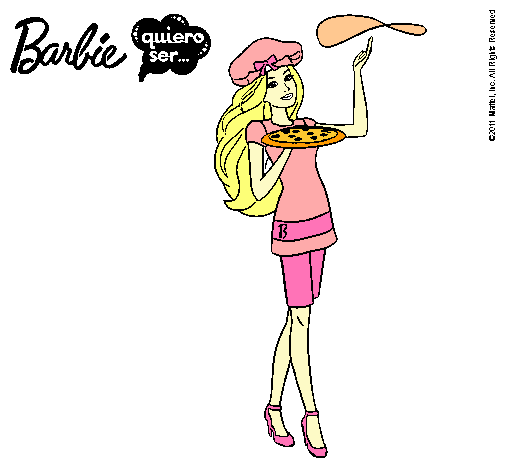 Dibujo Barbie cocinera pintado por naomiflor