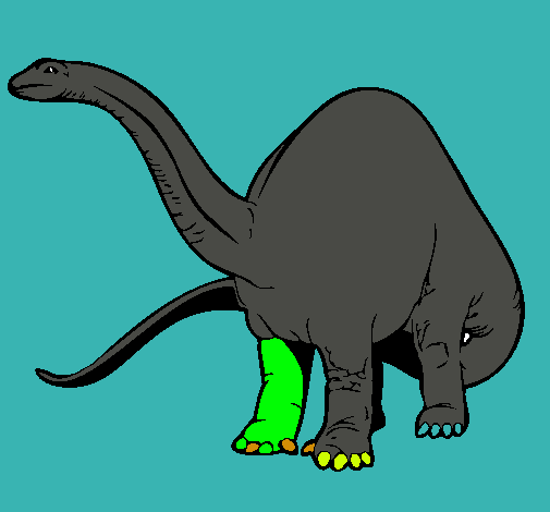 Dibujo Braquiosaurio II pintado por sanpier