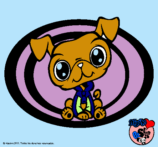 Dibujo Perrito Littlest Pet Shop pintado por fashion9