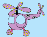 Dibujo Helicóptero adornado pintado por messi7