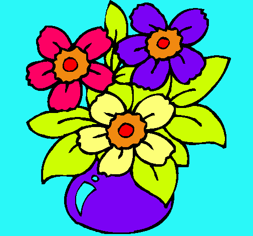 Dibujo Jarrón de flores pintado por superfer22