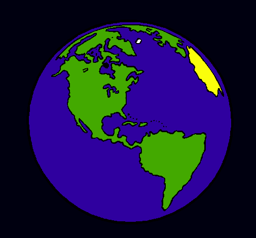 Dibujo Planeta Tierra pintado por cnec