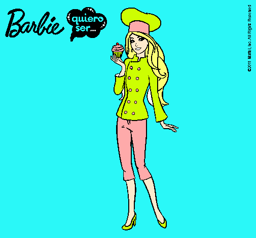 Dibujo Barbie de chef pintado por laylap9