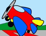Dibujo Avión pequeño pintado por messi7