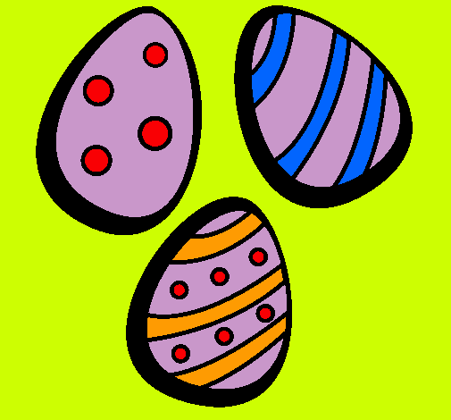 Dibujo Huevos de pascua IV pintado por katilungui