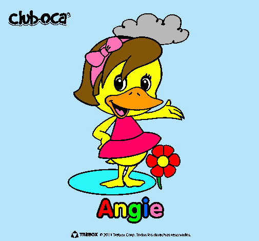 Dibujo Angie pintado por cnec