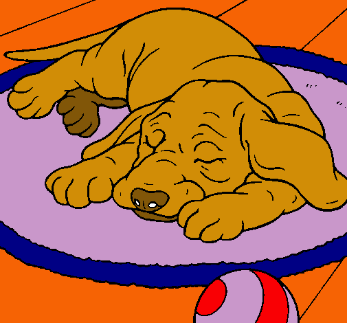 Dibujo Perro durmiendo pintado por avi_12