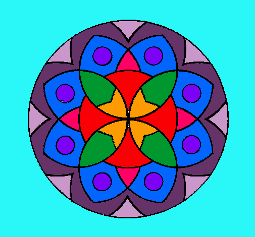 Dibujo Mandala 13 pintado por pala1