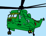 Dibujo Helicóptero al rescate pintado por messi7