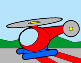 Dibujo Helicóptero pequeño pintado por messi7
