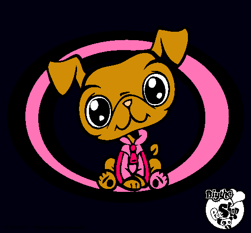 Dibujo Perrito Littlest Pet Shop pintado por anto2408