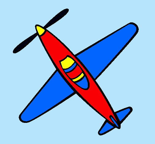 Dibujo Avión III pintado por messi7