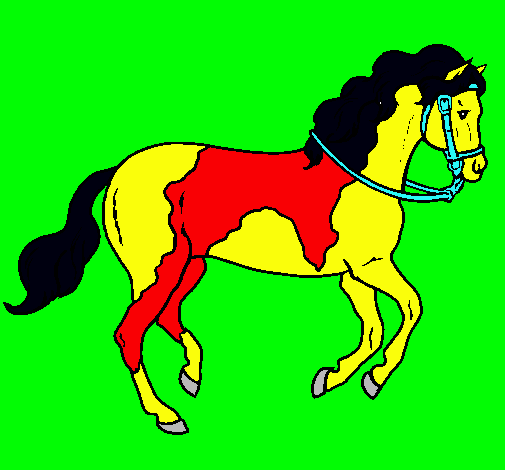 Dibujo Caballo 5 pintado por 701700