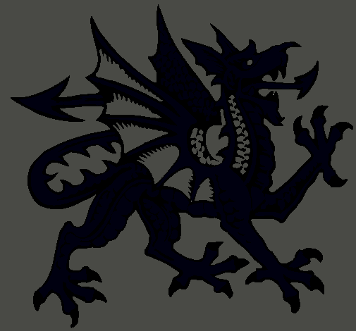 Dibujo Dragón agresivo pintado por Lobo2000