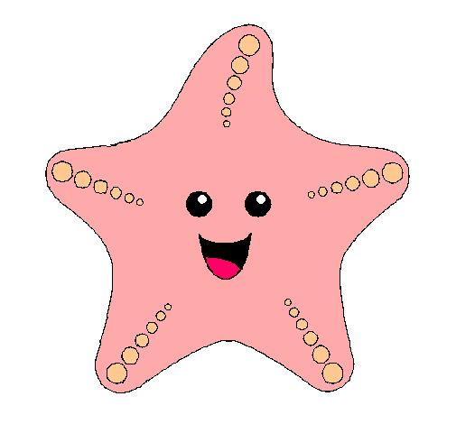 Dibujo Estrella de mar pintado por patushk