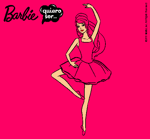 Dibujo Barbie bailarina de ballet pintado por lachiky_22