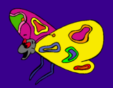Dibujo Mariposa contenta pintado por washington