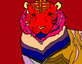 Dibujo Tigre pintado por washington
