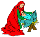 Dibujo Nacimiento del niño Jesús pintado por ireneta