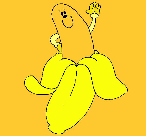 Dibujo Banana pintado por clari10002