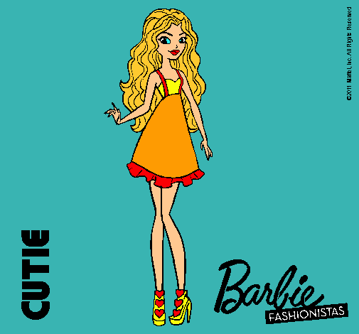 Dibujo Barbie Fashionista 3 pintado por laylap9