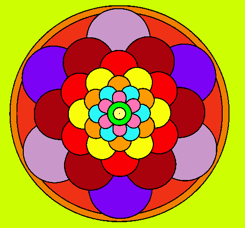 Dibujo Mandala 22 pintado por totis