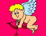 Dibujo Cupido pintado por cupidokuki