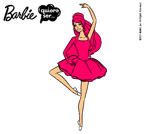 Dibujo Barbie bailarina de ballet pintado por lachiky_22