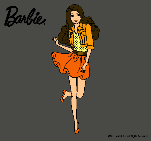 Dibujo Barbie informal pintado por Angyyy