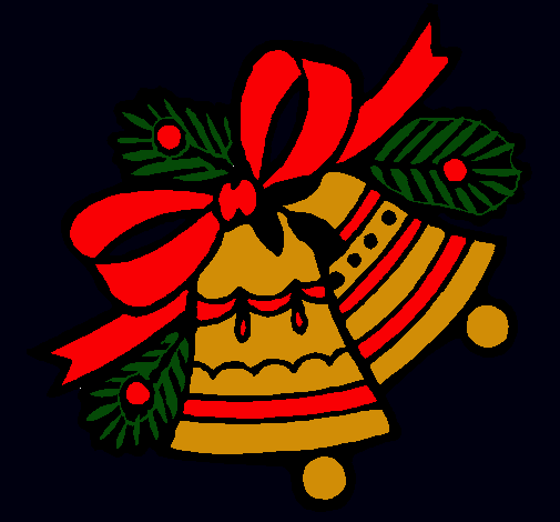 Dibujo Campanas de navidad pintado por cnec