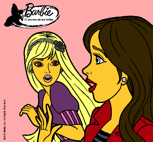 Dibujo Barbie sorprendida pintado por Angyyy