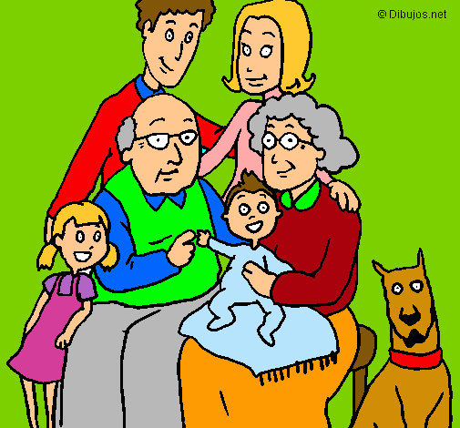 Dibujo Familia pintado por marivalen