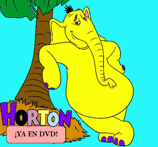 Dibujo Horton pintado por icarlyguapa