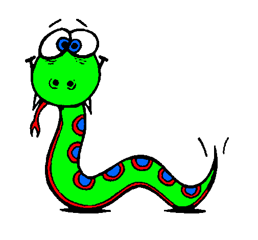 Dibujo Serpiente 3 pintado por virji-vvv