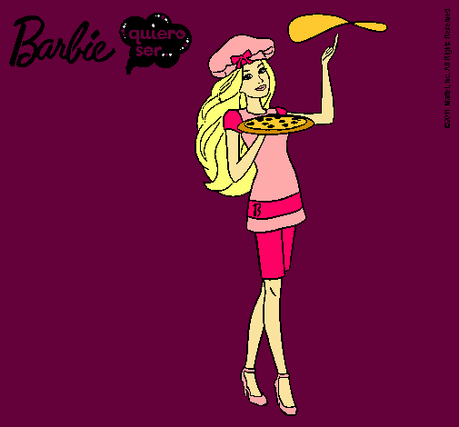 Dibujo Barbie cocinera pintado por laylap9