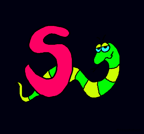 Dibujo Serpiente pintado por chulimulis