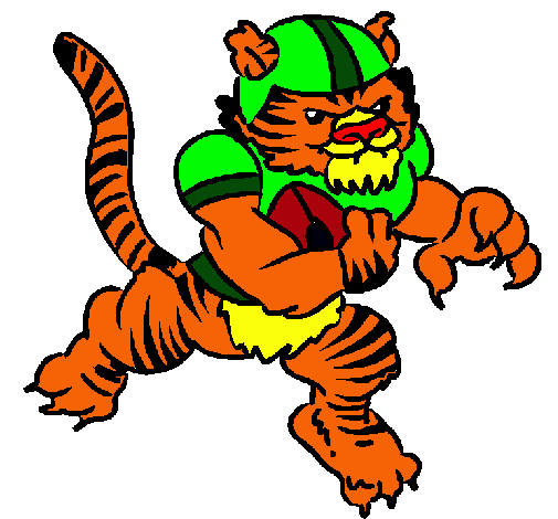 Dibujo Jugador tigre pintado por fridalimon