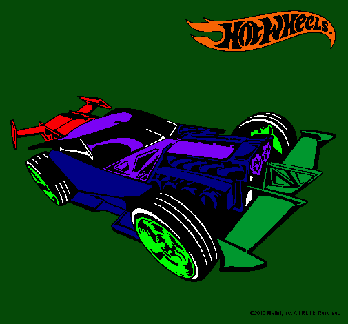 Dibujo Hot Wheels 9 pintado por lunajua