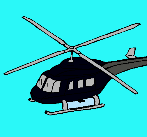 Dibujo Helicóptero  pintado por dddds