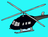 Dibujo Helicóptero  pintado por dddds