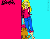Dibujo Barbie con cazadora de cuadros pintado por sttaar