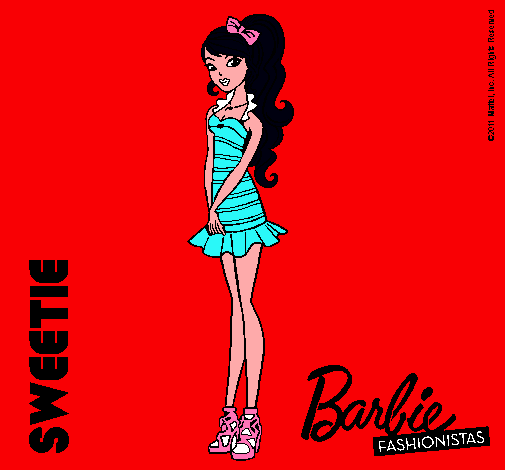 Dibujo Barbie Fashionista 6 pintado por AniSierra